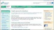 Department of Health Travel Advice