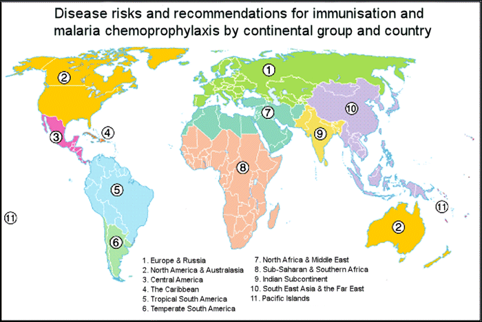 Malaria Prophylaxis Chart